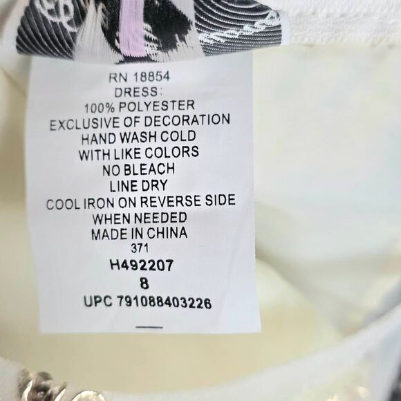 Rare Editions Girls Dress Size 8 Ivory Gold Sequin Lace Tulle Party Dress Rhines - Picture 11 of 12